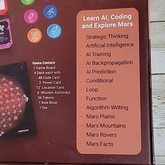 NEW Codermarz Coding Game‎ for Marz Explorers Board Card Sealed with Damaged Box - Picture 5 of 7